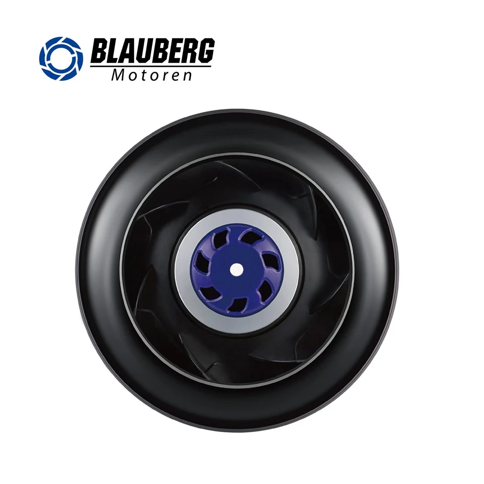 175mm Low Noise Hvac Brushless Industrial EC Backward Curved Centrifugal Fan
