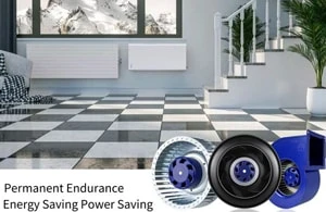 Ventiladores Blauberg em aquecimento