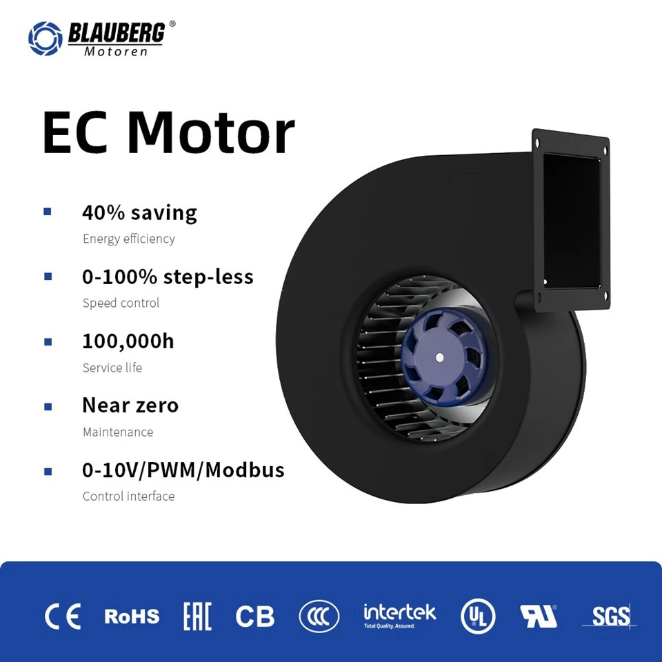 Blauberg SL-F140B-EC-00 140mm EC Single Inlet Centrifugal Blower high quality